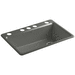 Kohler K5871-5UA3-58 Thunder Grey Single Bowl Kitchen Sink