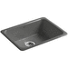 Kohler K6585-58 Thunder Grey Single Bowl Kitchen Sink