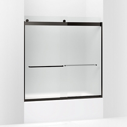  Levity Tub & Shower - Sliding Shower Door - Anodized Dark Bronze