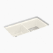 Kohler 8199-CM5 Matte Beige Undermount Double Bowl Kitchen Sink