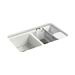 Kohler K8679-5UA3-NY Dune Undermount Double Bowl Kitchen Sink