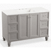 Kohler K99522-LG-1WT Mohair Grey Vanity Base