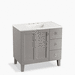 Kohler K99533-LGR-1WT Mohair Grey Vanity Base