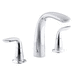 Kohler KT5323-4-CP Polished Chrome Tub Faucet Trim Kit