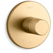 Kohler KT78027-8-2MB Vibrant Brushed Moderne Brass Thermostatic Valve Trim