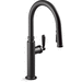 Kohler K28358-RT2-BL Matte Black Pull-Out Spray Kitchen Faucet
