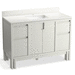 Kohler K32839-GW0 Gossamer White Over 45" Wide Bathroom Vanity