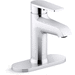 Kohler K37892-4-CP Polished Chrome Single Hole Bathroom Sink Faucet