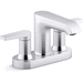 Kohler K37894-4-CP Polished Chrome 4'' Centerset Bathroom Sink Faucet