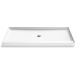 Kohler K44160-HW1 Honed White Single Threshold 48'' and Larger Shower Base