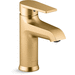 Kohler K37891-4-2MB Vibrant Brushed Moderne Brass Single Hole Bathroom Sink Faucet