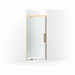 Kohler KCA37598-8L-2MB Vibrant Brushed Moderne Brass Swing Shower Door