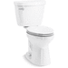 Kohler K31626-DRY-0 White Two Piece Toilet