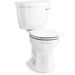 Kohler K31589-0/K31614-RA-0 White Two Piece Toilet