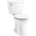 Kohler K31588-0/K31618-0 White Two Piece Toilet