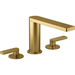 Kohler K73081-4-2MB Vibrant Brushed Moderne Brass Deck Mount Tub Faucet