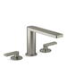 Kohler K73081-4-BN Vibrant Polished Nickel Deck Mount Tub Faucet