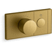 Kohler K26345-9-2MB Vibrant Brushed Moderne Brass Thermostatic / Volume Control Trim