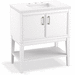 Kohler K33578-ASB-0 White 25" to 30" Wide Bathroom Vanity