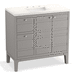 Kohler K33526-ASB-1WT Mohair Grey 31" to 44" Wide Bathroom Vanity