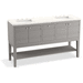 Kohler K33525-ASB-1WT Mohair Grey Over 45" Wide Bathroom Vanity