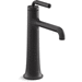 Kohler K26437-4-BL Matte Black Single Hole Bathroom Sink Faucet