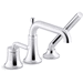 Kohler K26441-4-CP Polished Chrome Deck Mount Tub Faucet With Handshower