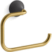 Kohler K27428-BMB Matte Black w/Moderne Brass Towel Ring