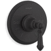 Kohler KT72769-4-BL Matte Black Thermostatic Valve Trim