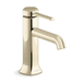 Kohler K27000-4-AF Vibrant French Gold Single Hole Bathroom Sink Faucet