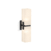 Kohler K31493-SC02-BLL Matte Black 2 Bulb Bathroom Light