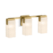 Kohler K31494-SC03-2GL Brushed Moderne Brass 3 Bulb Bathroom Light