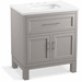 Kohler K28380-ASB-1WT Mohair Grey 25" to 30" Wide Bathroom Vanity