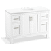 Kohler K28383-ASB-0 White Over 45" Wide Bathroom Vanity