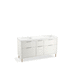 Kohler K32173-ASB-0 White Over 45" Wide Bathroom Vanity