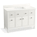 Kohler K35021-0 White Over 45" Wide Bathroom Vanity