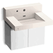 Kohler K81024-BPW-KCD Designer White Commercial Bathroom Sink