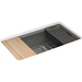 Kohler K5871-5UPC-58 Thunder Grey Single Bowl Kitchen Sink