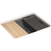 Kohler K5872-5UPC-58 Thunder Grey Single Bowl Kitchen Sink