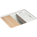 Kohler K5872-5UPC-FF Sea Salt Single Bowl Kitchen Sink