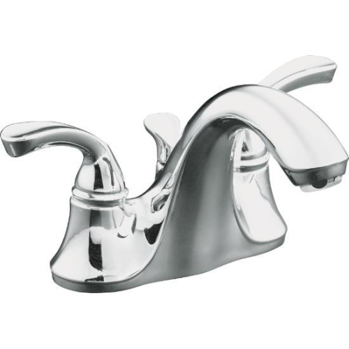 K10270-4-CP Forte Sculpted 4'' Centerset Bathroom Faucet - Polished Chrome