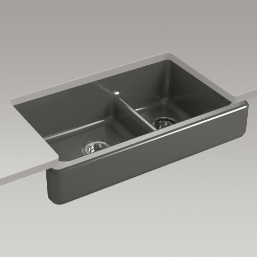 K6426-58 Whitehaven Apron Front / Specialty Sink Kitchen Sink - Thunder Grey K6426-58 Whitehaven Apron Front / Specialty Sink Kitchen Sink - Thunder Grey