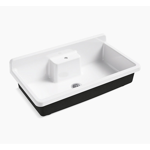 K21103-1HP5-0 Farmstead White/Color Single Bowl Kitchen Sink - White