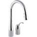 Kohler K647-CP Polished Chrome Pull-Out Spray Kitchen Faucet