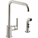 Kohler K7508-VS Vibrant Stainless Single Handle Kitchen Faucet