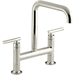 Kohler K7547-4-SN Vibrant Polished Nickel Two Handle Kitchen Faucet