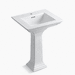 Kohler K2344-1-0 White Pedestal Bathroom Sink