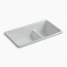 Kohler K6625-95 Ice Grey Double Bowl Kitchen Sinks