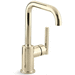 Kohler K7509-AF Vibrant French Gold Single Hole Bar Faucet