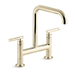 Kohler K7547-4-AF Vibrant French Gold Two Handle Kitchen Faucet